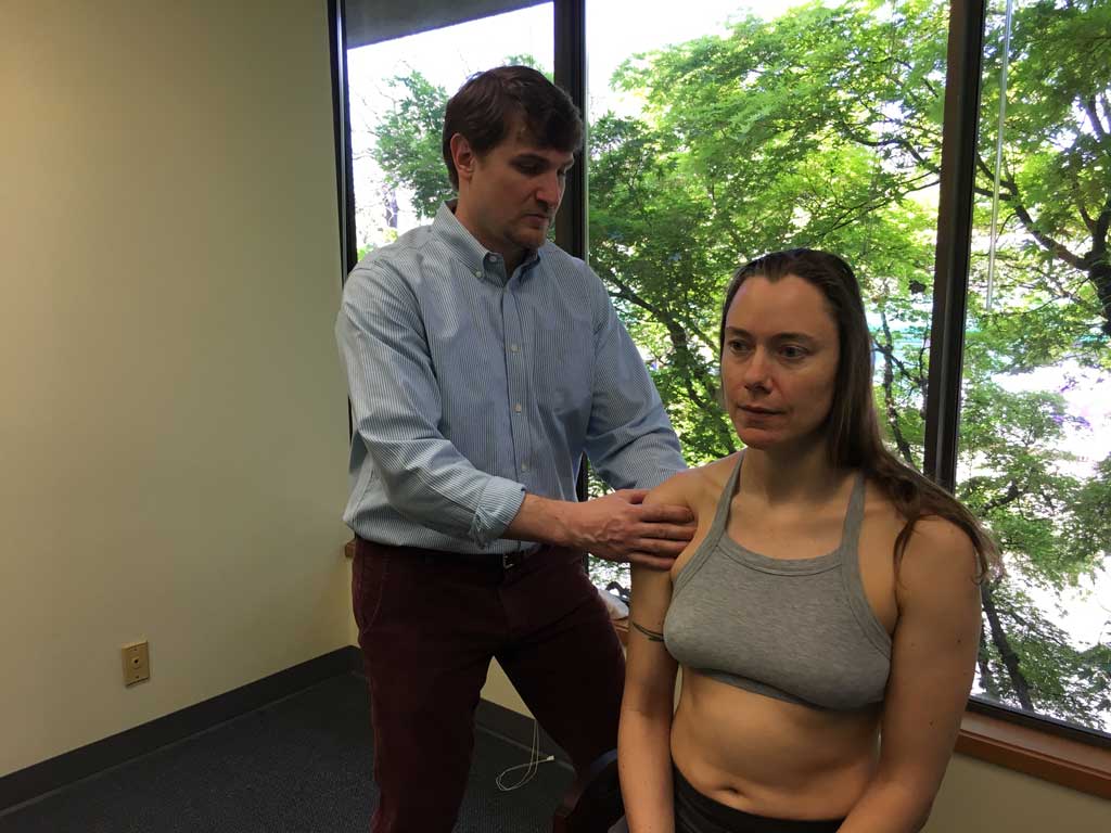 Rolfology, Park Plaza West, sitting adjustment